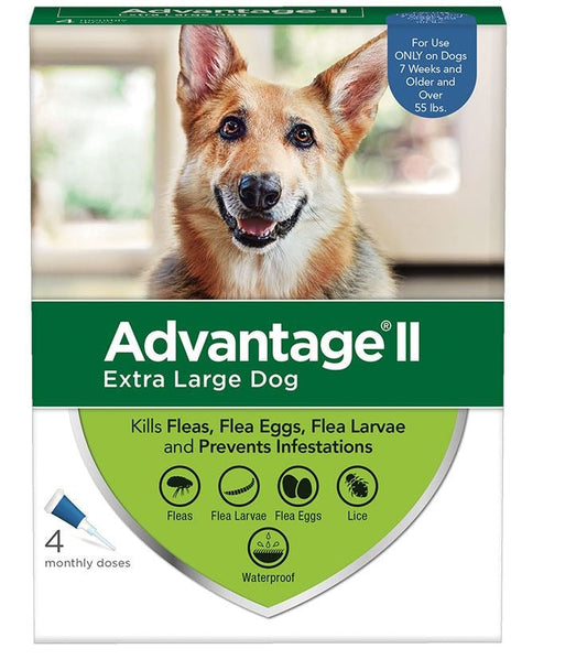 Advantage II Flea Protection X-Large Dog Over 55lbs 4pk