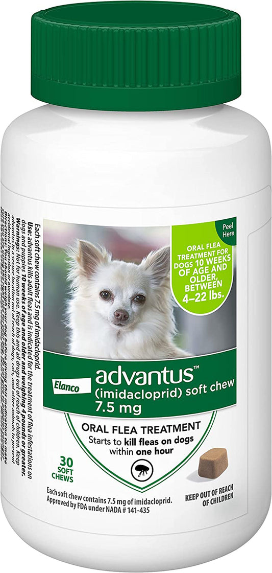 Advantus Chewable Flea Treatment for Dog 4-22lbs 30ct