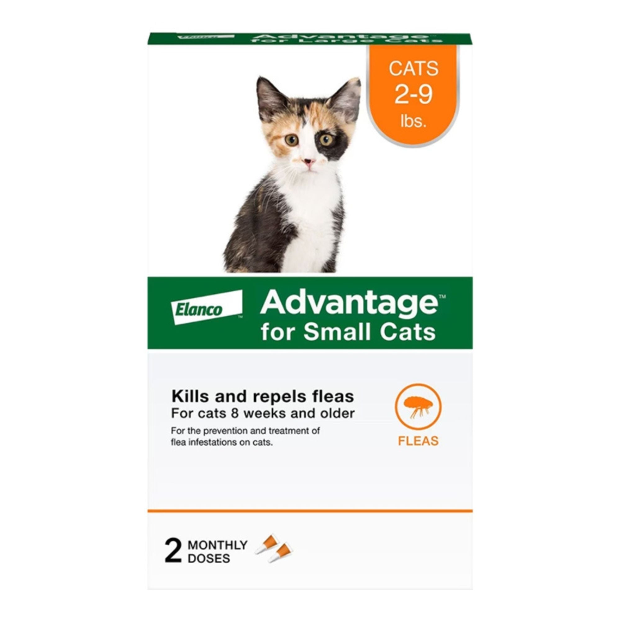 Advantage Cat Classic Small 2 - 9Lbs - 2 Pack