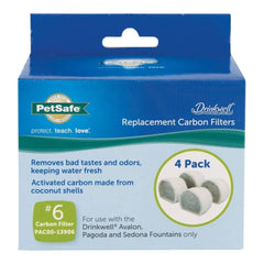 Petsafe Dog & Cat Drinkwell Replacement Carbon Filters Ceramic Fountains - 4 Pack