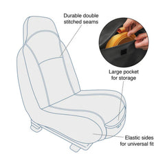 Kurgo Dog Rover Bucket Seat Cover Charcoal