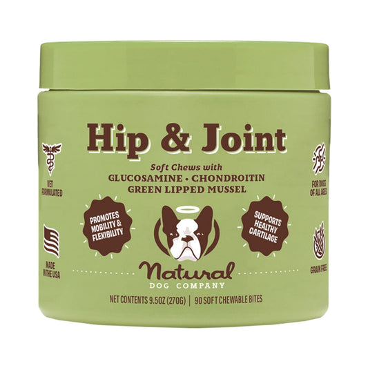 Natural Dog Company Dog Hip & Joint Supplement Chews - 90 Count