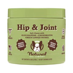 Natural Dog Company Dog Hip & Joint Supplement Chews - 90 Count