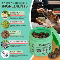 Natural Dog Company Dog Calming Supplement Chews - 90 Count