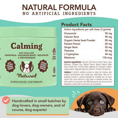 Natural Dog Company Dog Calming Supplement Chews - 90 Count