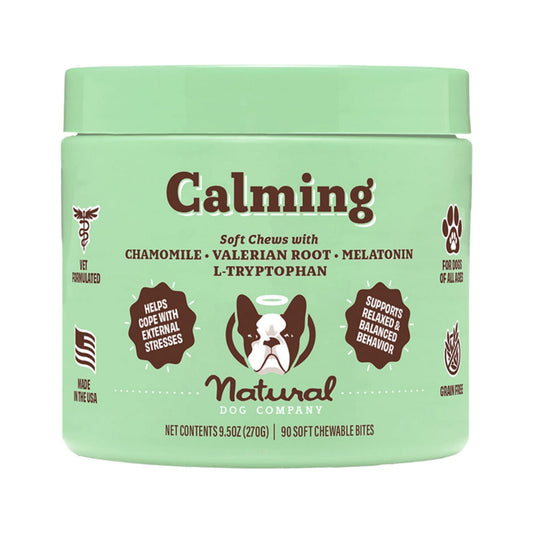 Natural Dog Company Dog Calming Supplement Chews - 90 Count