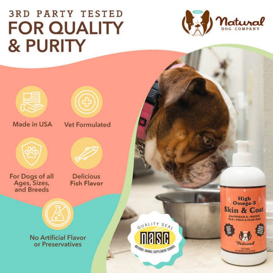 Natural Dog Company Dog Skin & Coat Oil 16oz.
