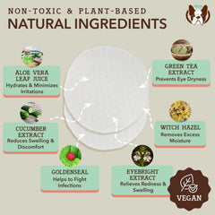 Natural Dog Company Dog Eye Wipes - 100 Count