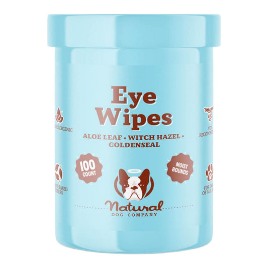 Natural Dog Company Dog Eye Wipes - 100 Count