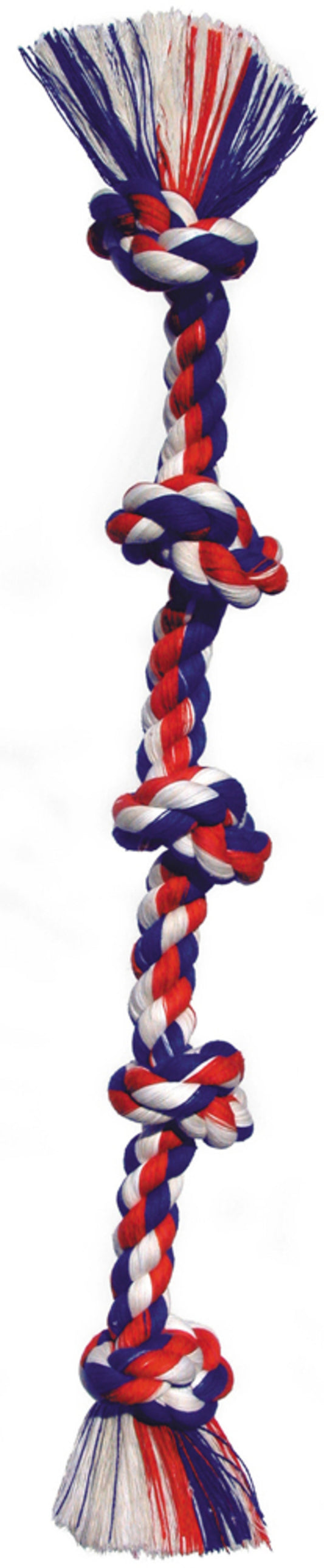 Mammoth Pet Products Cottonblend Color 5 Knot Rope Tug Super X-Large 72in