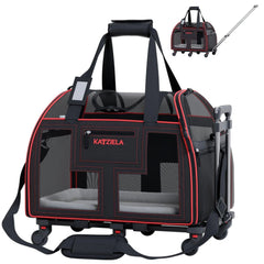 Katziela Luxury Lorry Wheeled Carrier Red