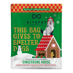 : Givepet Dog Holiday Soft Baked Grain Free Gingerbone 6Oz