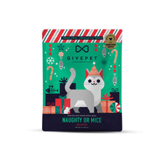 : Givepet Cat Holiday Freeze-Dried Grain Free Naughty Or Mice 1Oz