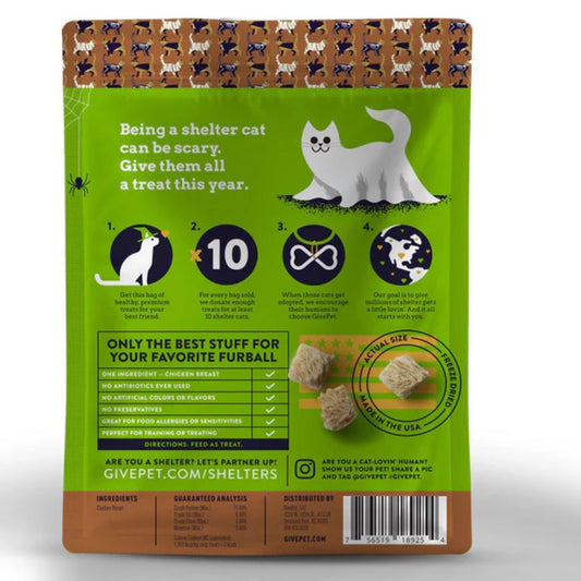 : Givepet Cat Holiday Freeze-Dried Grain Free Halloween Purr - Ty 1.25Oz