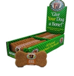 Natures Animals Gourmet Select Organic Bone Peanut Butter Dog Treat Display 4 in 24 Count