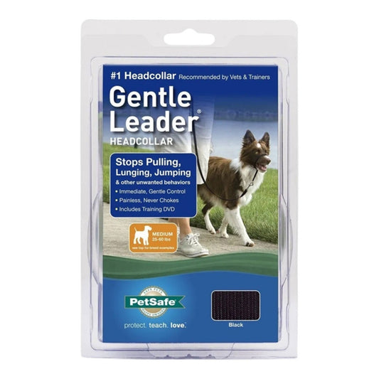 Petsafe Dog Gentle Leader Dog Head Collar Black Medium