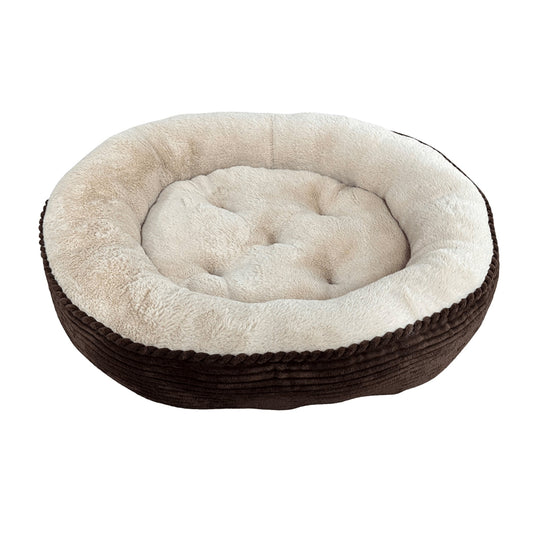 Ethical Pet Sleep Zone Luxe Round Rib Corduroy 36? Chocolate