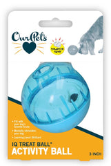 OurPets IQ Treat Ball Slow Feed Dog Toy Assorted Medium 3 in