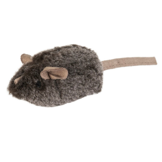 Pet Zone Products Play-N-Squeak MouseHunter Squeaking Cat Toy Brown, 1ea