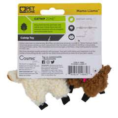 Pet Zone Products Mama Llama Cat Toy Brown, 1ea/2 pk