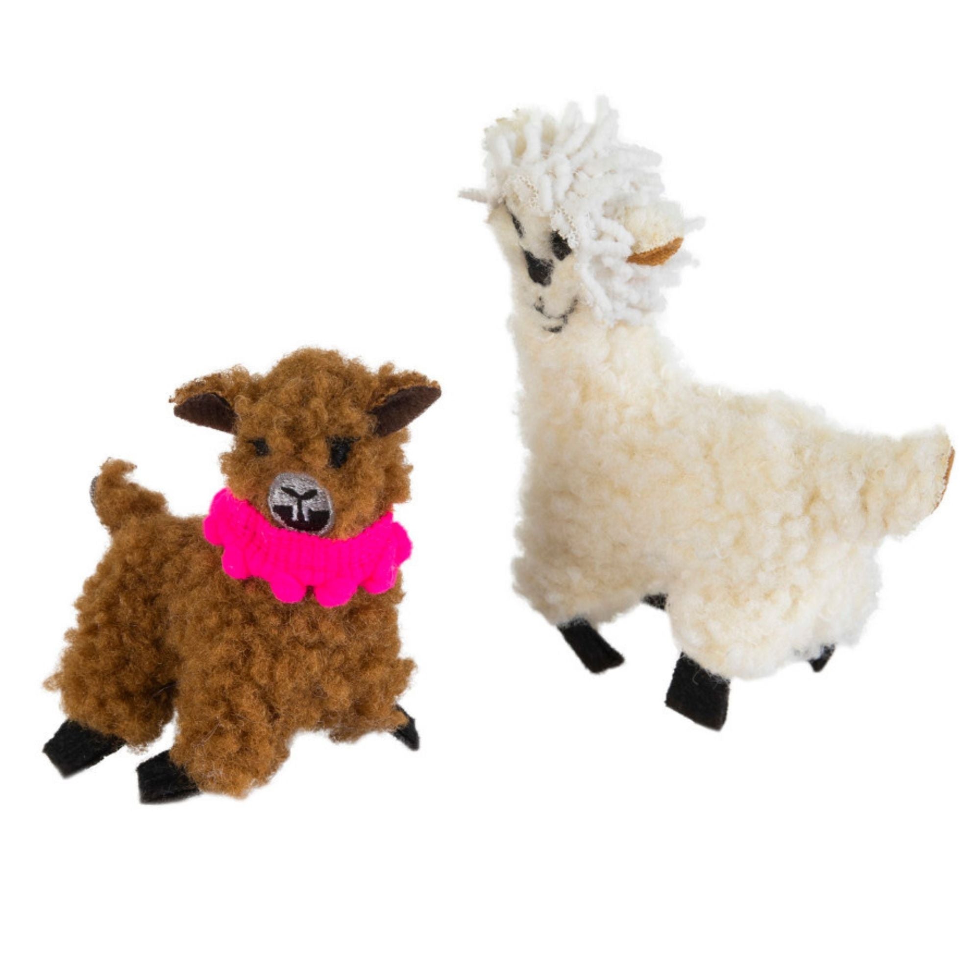 Pet Zone Products Mama Llama Cat Toy Brown, 1ea/2 pk