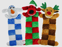 Multipet Loofa Christmas Squeaker Mat Assortment 12inch
