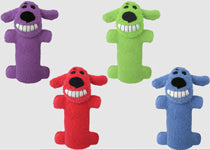 Multipet Loofa Dog Toy Assorted Mini 6in