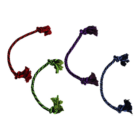 Multipet Nuts for Knots 2Knot Rope Dog Toy Assorted, 1ea/48 in