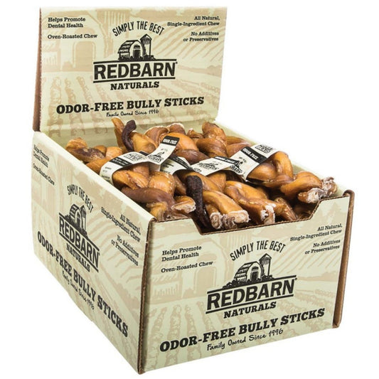 Redbarn Pet Products Odor-Free Braided Bully Stick Dog Chew 20ea/7 in, 20 ct