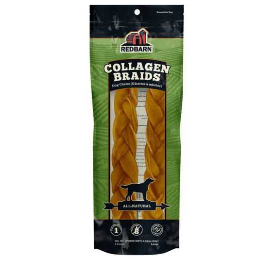 Redbarn Pet Products Collagen Braid Dog Treat 1ea/LG, 2 pk