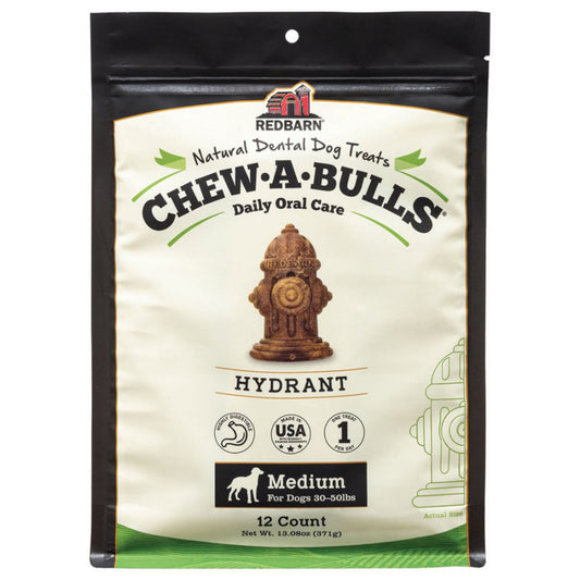 Redbarn Dog Chew A Bull Hydrant Medium 12 Count
