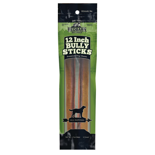 Redbarn Pet Products Bully Stick Dog Treat 1ea/12 in, 2 pk