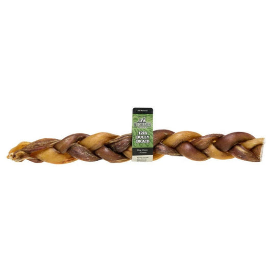 Redbarn Pet Products Braided Bully Stick Dog Treat 25ea/12 in, 25 ct