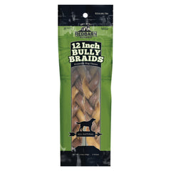 REDBARN Dog Bully Stick Braided 12in., 2 Pack (Case of 12)