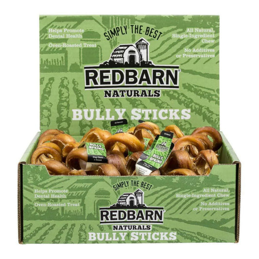 Redbarn Pet Products Bully Springs Dog Treat 25ea/25 ct, 6 in