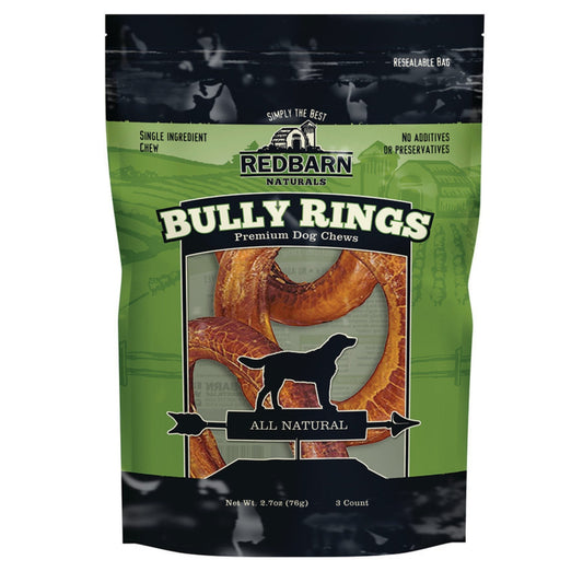 Redbarn Pet Products Bully Rings Dog Chew 1ea/SM, 3 ct