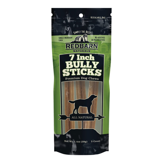 Redbarn Pet Products Bully Stick Dog Treat 1ea/7 in, 3 pk