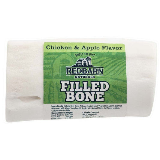 Redbarn Pet Products Naturals Filled Bone Dog Treat Chicken & Apple 20ea/SM, 20 ct