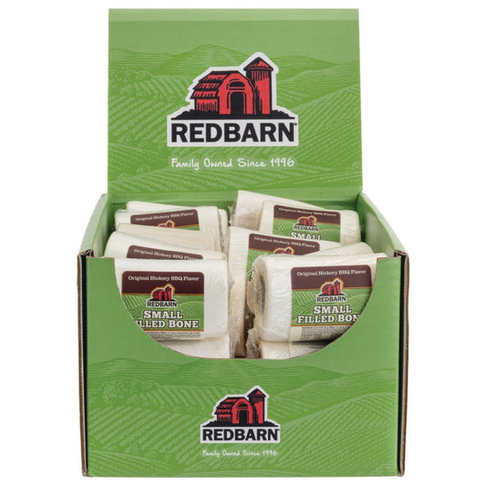 Redbarn Pet Products Filled Bone Dog Treat Original Hickory BBQ SM (Case of 20)