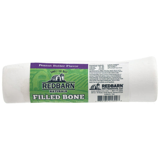 Redbarn Pet Products Naturals Filled Bone Dog Treat Peanut Butter 15ea/LG, 15 ct