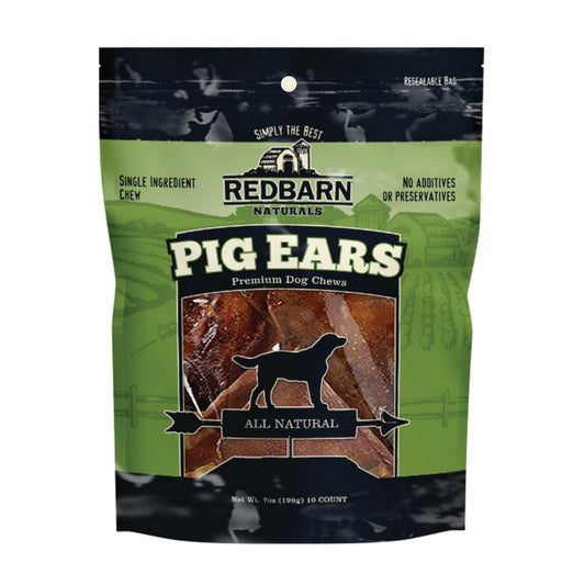 Redbarn Pet Products Natural Pig Ears Dog Treat 1ea/7 oz, 10 pk
