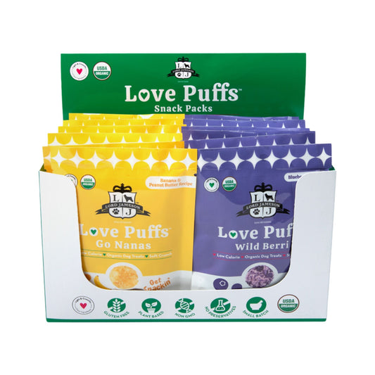 Lord Jameson Dog Love Puffs Tray Assorted 12 Pack