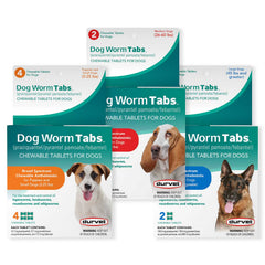 Dog Worm Tabs, 2-25lbs, 4ct