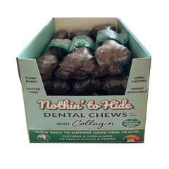 Fieldcrest Farms Nothin' to Hide Dental Bone Collagen Dog Chew Display Beef, 7 in (Case of 13)
