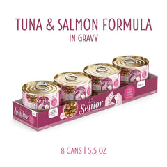 Weruva Cat Senior Tuna & Salmon Formula In Gravy 5.5oz. (Case of 8)
