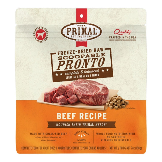 Primal Dog Freeze-Dried Pronto Beef 7oz.