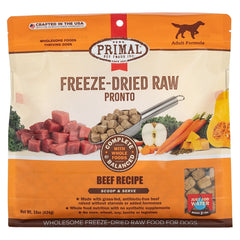 Primal Dog Freeze-Dried Pronto Beef 16oz.