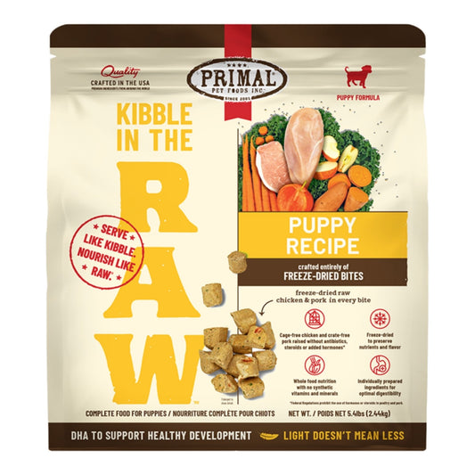 Primal Dog Kibble In The Raw Freeze-Dried Puppy 5.4Lbs