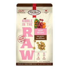Primal Cat Kibble In The Raw Beef 4Lbs