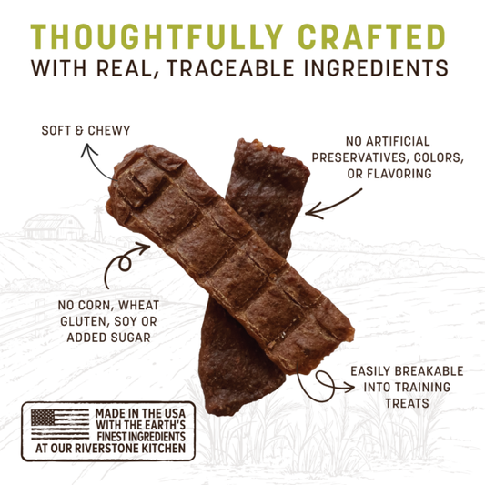 Earth Animal Dog Wisdom Air-Dried Jerky Chicken 4oz.
